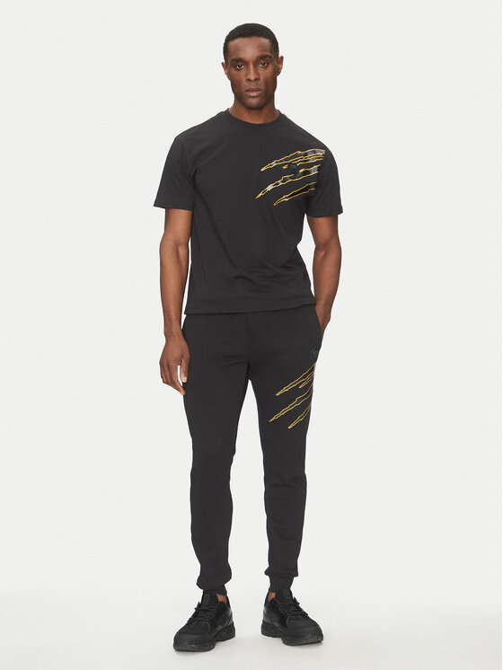 Plein Sport Plein Sport Футболка SAEC MTK8019 STE001N Чорний Regular Fit