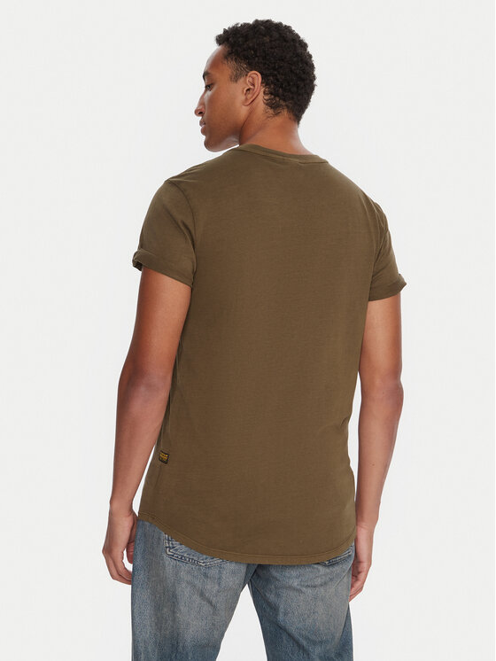 G-Star Raw G-Star Raw Camiseta Lash D16396-2653 Caqui Regular Fit