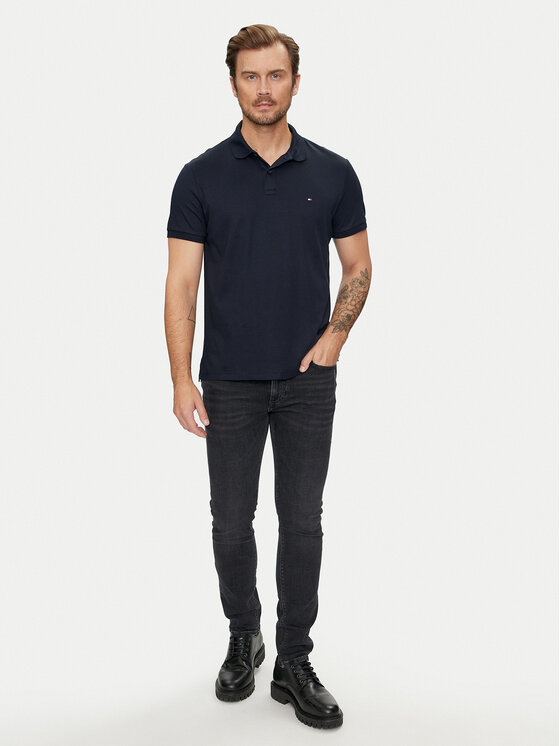 Tommy Hilfiger Tommy Hilfiger Polo Essential MW0MW35585 Azul marino Regular Fit
