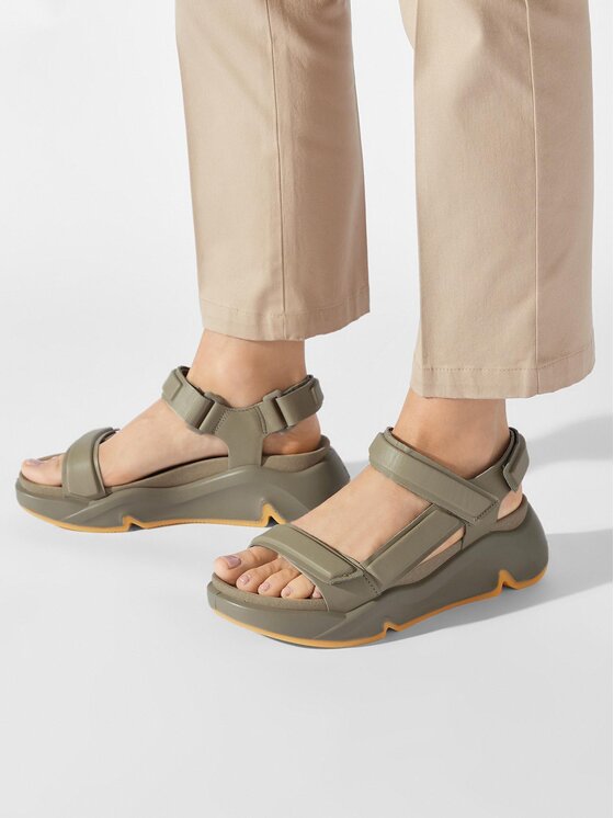 ECCO Sandále ECCO CHUNKY SANDAL 20332301023 Zelená