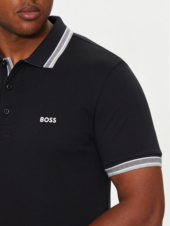 BOSS Boss Polo marškinėliai Paddy 50469055 Juoda Regular Fit