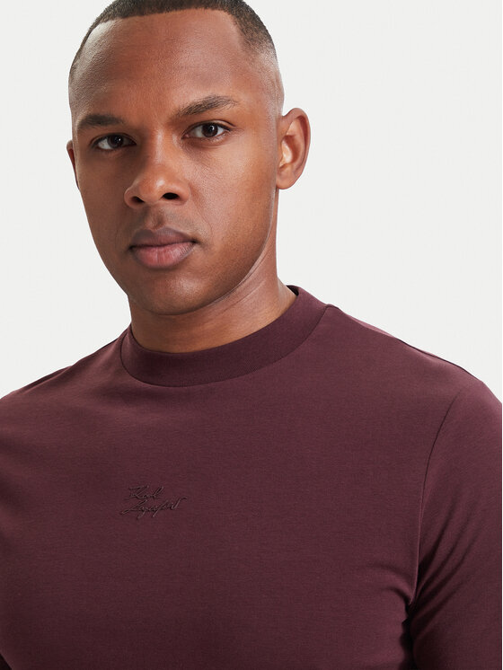 KARL LAGERFELD KARL LAGERFELD T-Shirt 755040 564235 Μπορντό Regular Fit