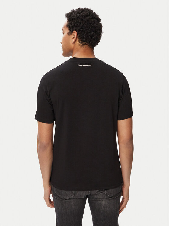 KARL LAGERFELD KARL LAGERFELD Camiseta 755048 563235 Negro Regular Fit