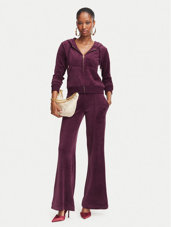 Juicy Couture Juicy Couture Sportinės kelnės Layla JCSEBJ001G Vyšninė Regular Fit
