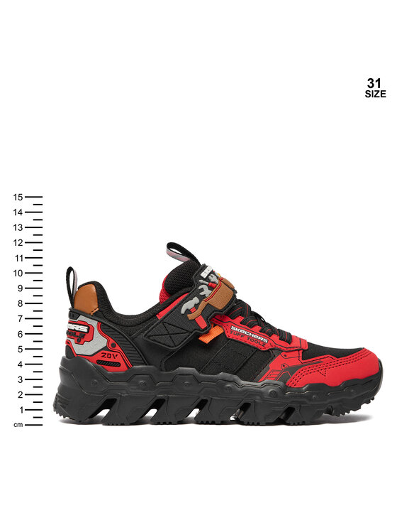Skechers Sneakersy Skechers Mega-Flex Lite - Tuff Toolz 402130L/RDBK Czarny