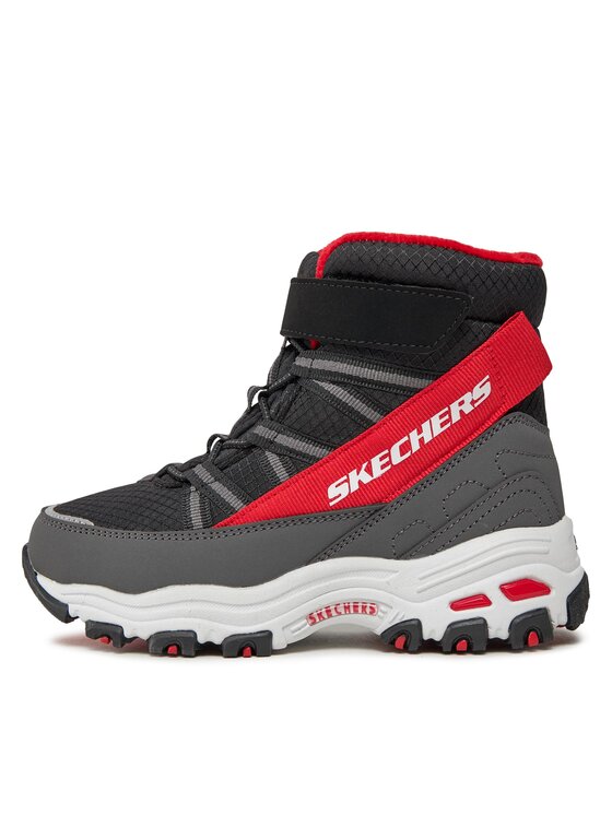 Skechers Ботуши Skechers D'Lites 660092L/BKRD Черен
