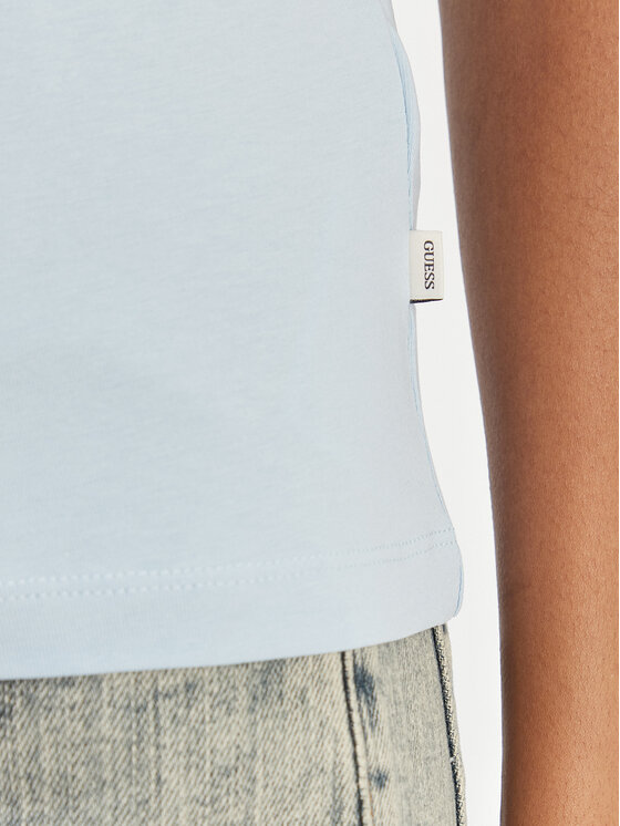 Guess Jeans Guess Jeans Футболка W6GIB0 J1314 Блакитний Regular Fit