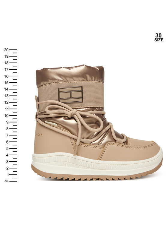 Tommy Hilfiger Škornji za sneg Tommy Hilfiger Snow Boot T3A5-34052-1474 S Bež