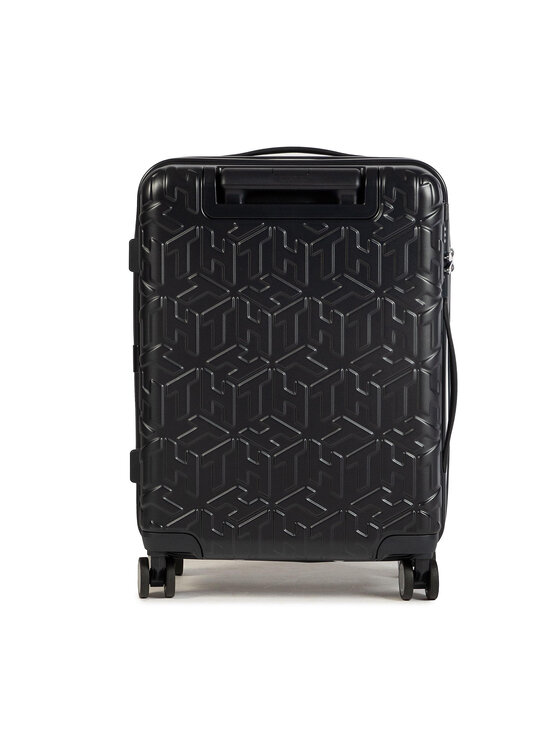 Tommy Hilfiger Kovček za kabino Tommy Hilfiger Tommy Monogram Case 20 AU0AU01063 Črna