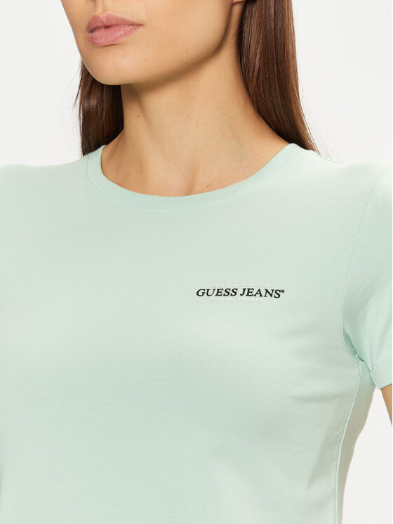 Guess Jeans Guess Jeans T-shirt W4YI02 J1314 Verde Regular Fit