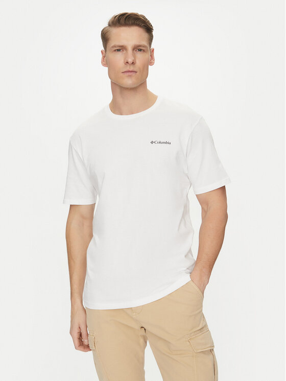 Columbia Columbia Camiseta Barton Springs™ 2058331 Blanco Regular Fit