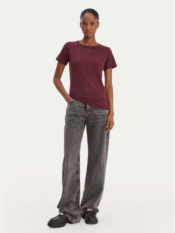 HUGO HUGO Camiseta Deloris 50512002 Guinda/burdeos Regular Fit