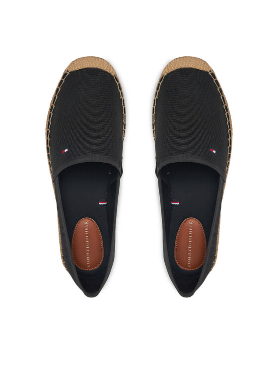 Tommy Hilfiger Espadrile Tommy Hilfiger Flag Canvas Espadrille FW0FW08541 Negru