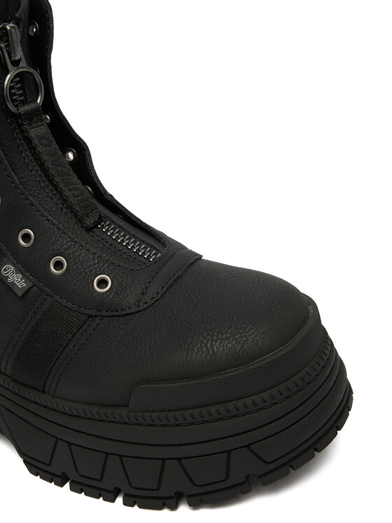 Buffalo Черевики Buffalo Fusion Front Zip 1270130 Чорний