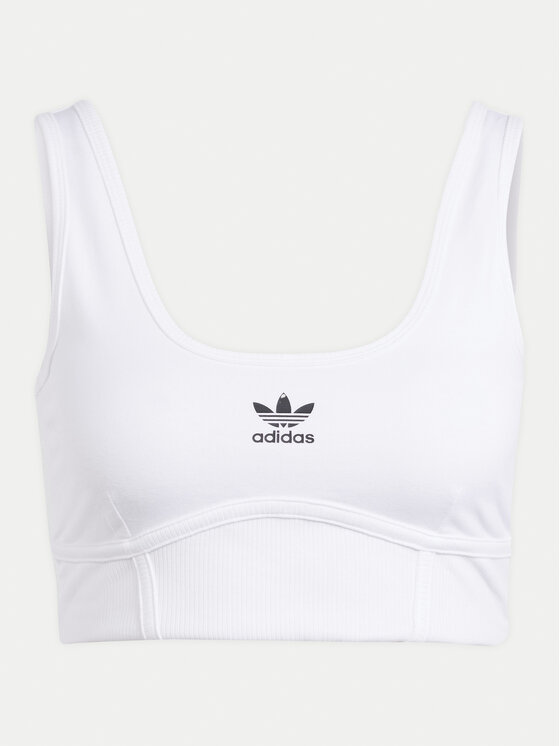 adidas adidas Бюстгальтер-топ adicolor Trefoil IN4116 Білий