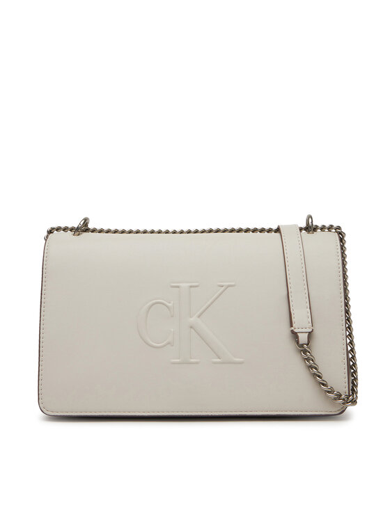 Calvin Klein Jeans Borsetta Calvin Klein Jeans Sculpted Ew Flap25 Shoulder Bag LV04K3035G Bianco