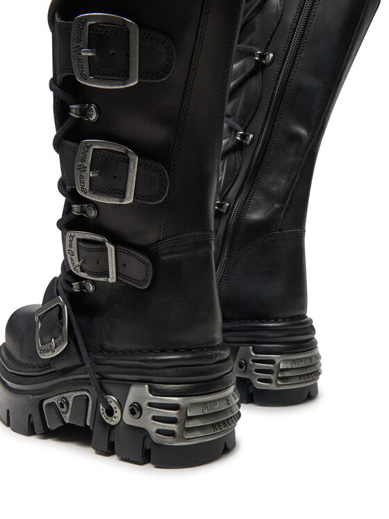 NEW ROCK Šņorzābaki NEW ROCK M-272-S1 Melns