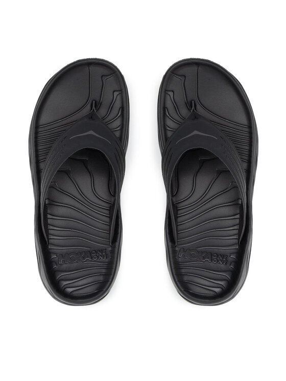 Hoka Čības uz pirksta Hoka Ora Recovery Flip 1099675 Melns