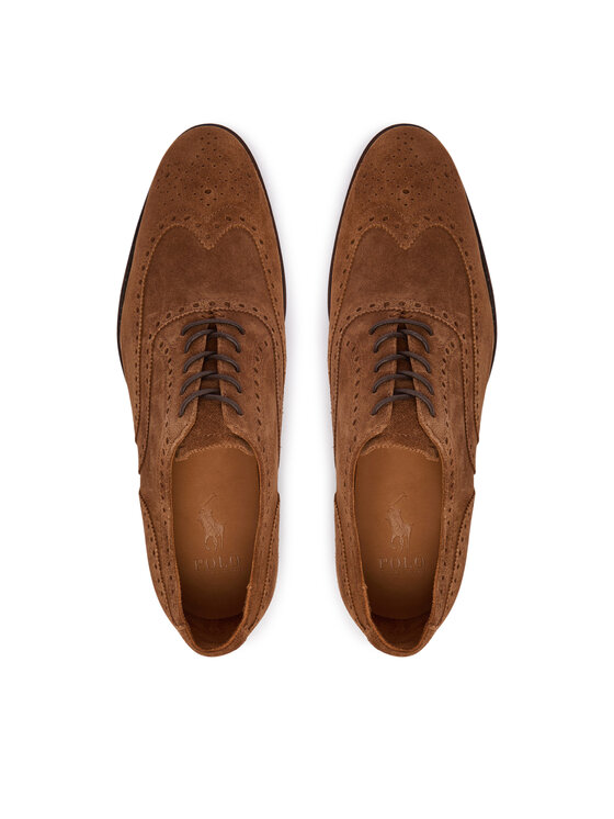 Polo Ralph Lauren Poltopánky Polo Ralph Lauren Owen Wingtip 811P15884002 Svetlo hnedá