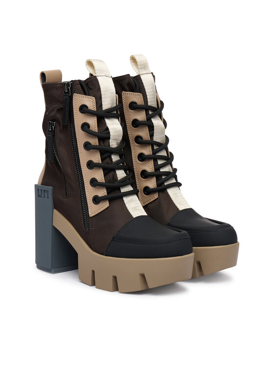 United Nude Členková obuv United Nude Grip Cap Mid 11031161201 Tmavo hnedá
