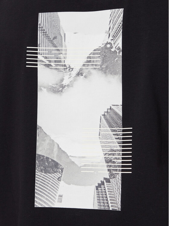 BOSS BOSS Camiseta Stripe Zone 50548093 Negro Relaxed Fit