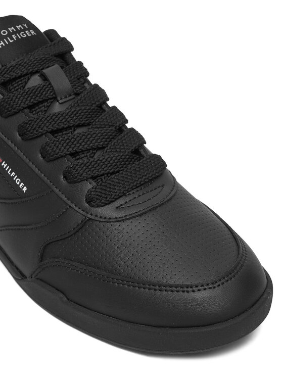 Tommy Hilfiger Sneakersy Tommy Hilfiger Lopro Cup Leather FM0FM05677 Čierna