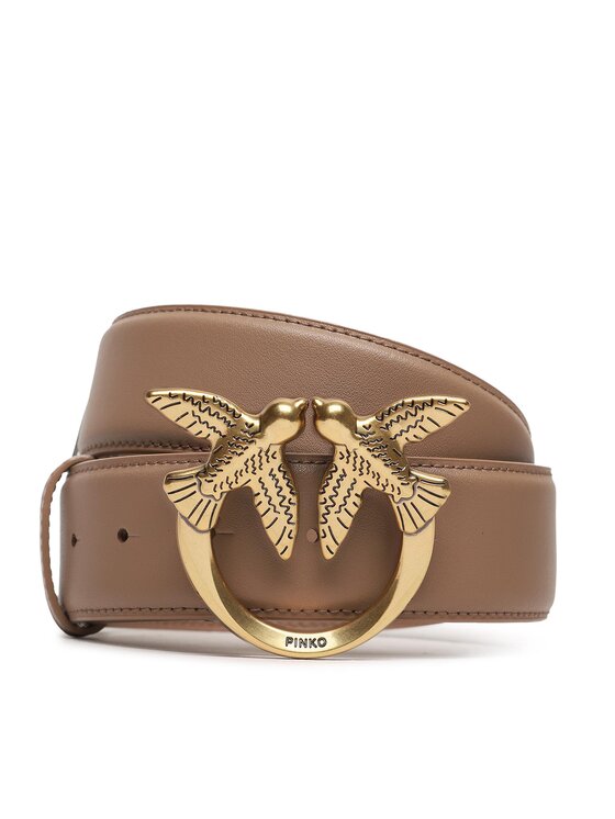 PINKO Ženski remen Pinko Love Berry H4 Belt AI 23-23 PLT01 100120 A0F1 Smeđa