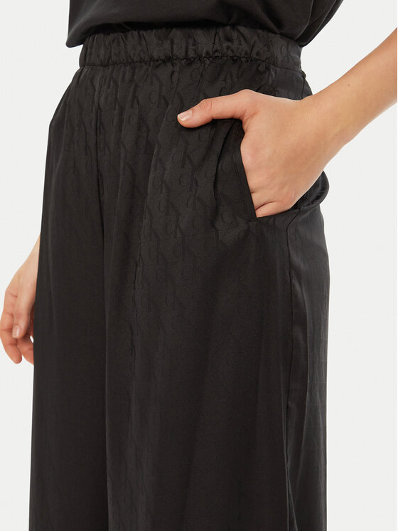 Calvin Klein Calvin Klein Pižamos kelnės 000QS7304E Juoda Relaxed Fit
