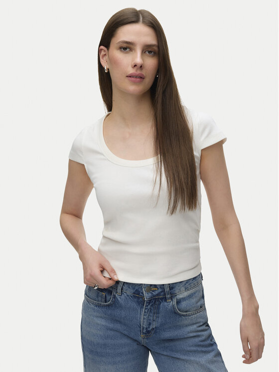 Vero Moda Vero Moda Camiseta Chloe 10344953 Blanco Slim Fit