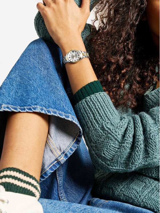Fossil Pulkstenis Fossil Gilmore ES5422 Sudraba