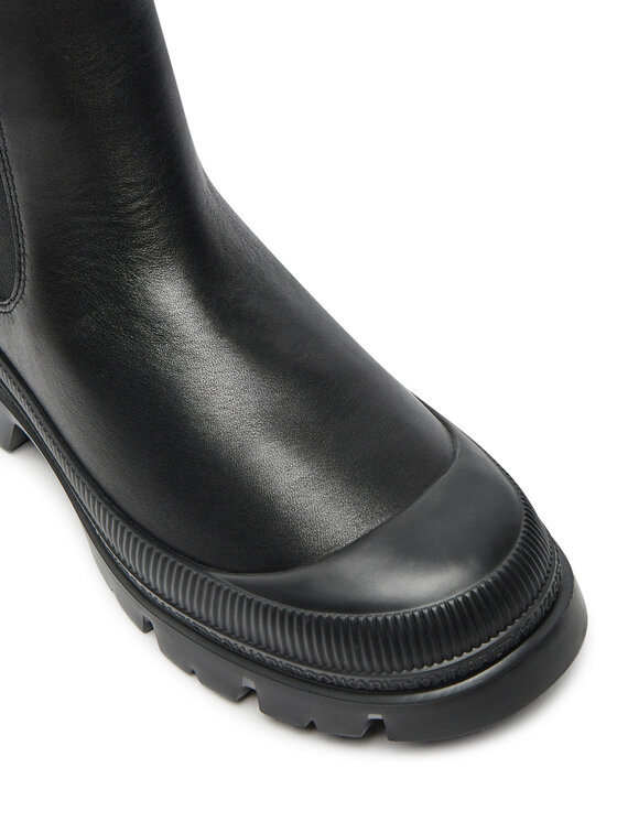 KARL LAGERFELD Trapper stila apavi KARL LAGERFELD KL25244 Melns