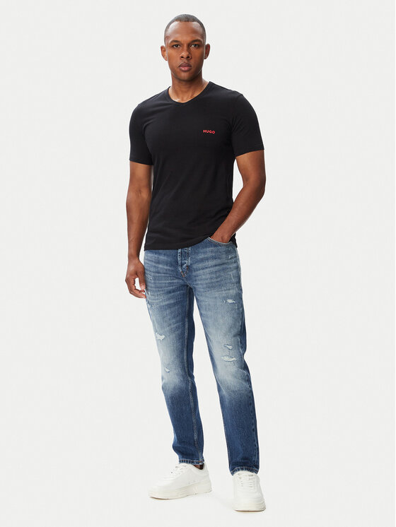 HUGO HUGO Conjunto de camisetas 50566316 Negro Regular Fit