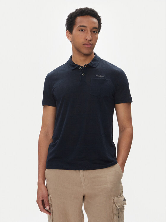 Aeronautica Militare Aeronautica Militare Polo majica 251PO1855J679 Mornarsko modra Regular Fit