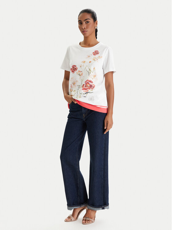 Luisa Spagnoli Luisa Spagnoli Camiseta Belle 543280 Blanco Regular Fit