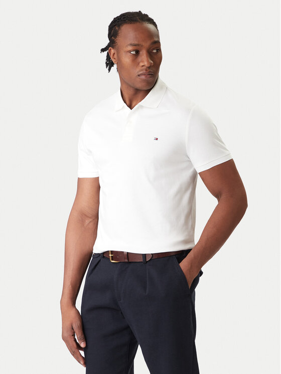 Tommy Hilfiger Tommy Hilfiger Polo Essential MW0MW35585 Λευκό Regular Fit