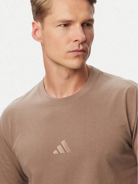 adidas adidas Camiseta Kit Small Logo KX1281 Beis Regular Fit