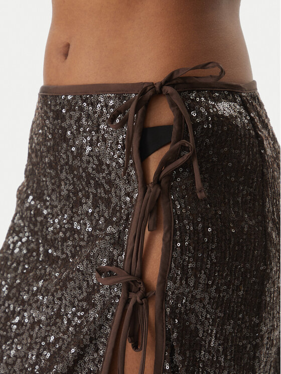 Guess Guess Пляжна спідниця E6GD05 KBMV0 Коричневий Regular Fit