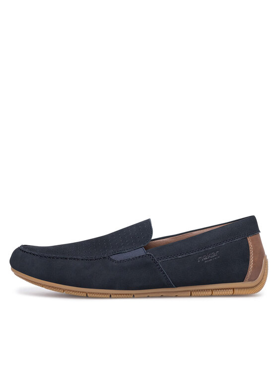 Rieker Mocassini Rieker 09555-14 Blu scuro