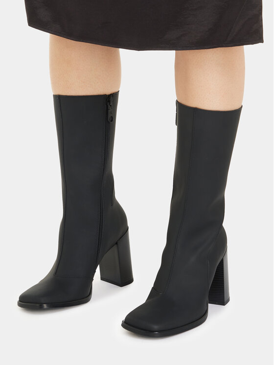 Calvin Klein Jeans Botines Calvin Klein Jeans Heel Zip Boot Lth Wn YW0YW01113 Negro