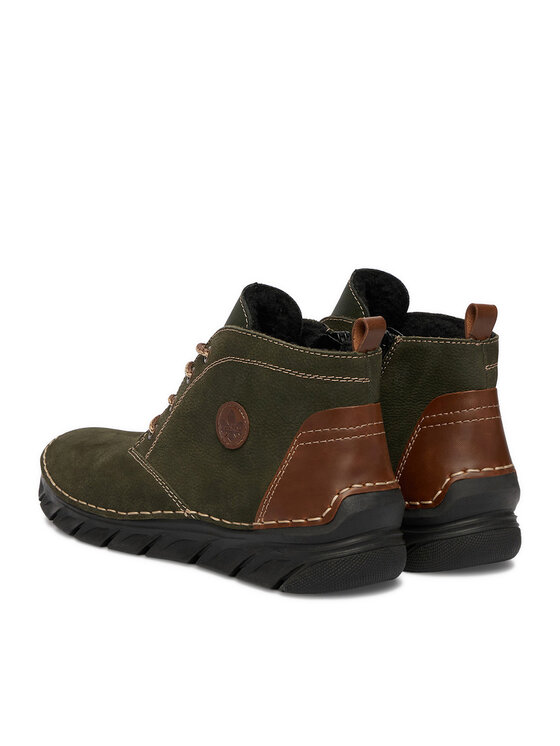 Rieker Šnurovacia obuv Rieker CEO-55036-54 Tmavo zelená