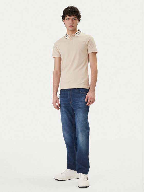 Guess Guess Polo M6GP66 K3070 Beis Slim Fit