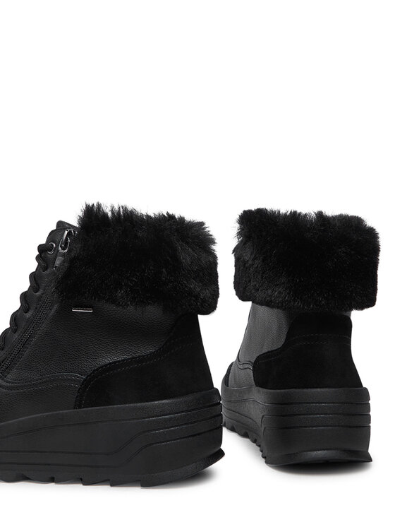 Geox Šnurovacia obuv Geox D46WNB 0FE22 C9999 Čierna