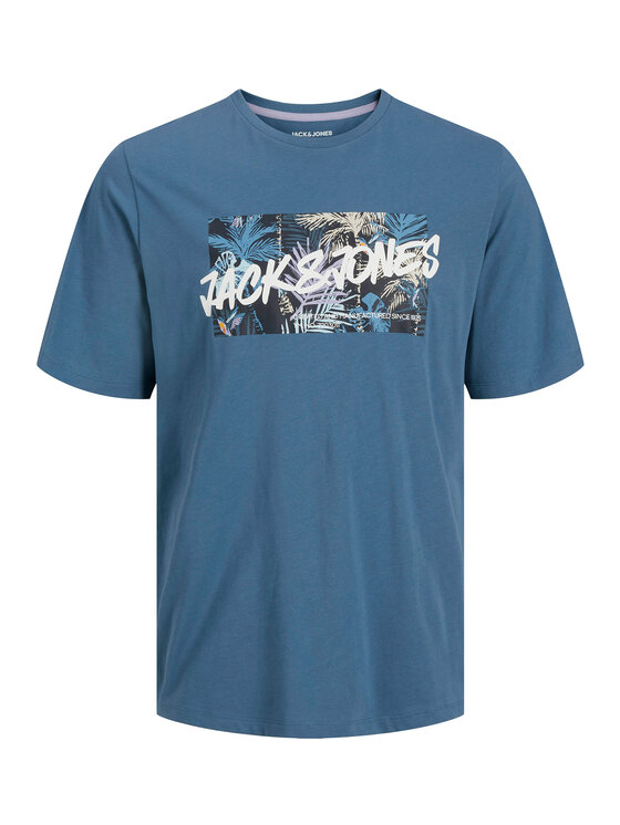 Jack & Jones Jack & Jones Футболка Hawaii 12269324 Голубий Standard Fit