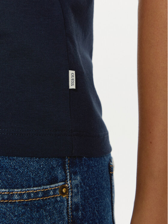 Guess Jeans Guess Jeans Футболка W4YI02 J1314 Cиній Slim Fit