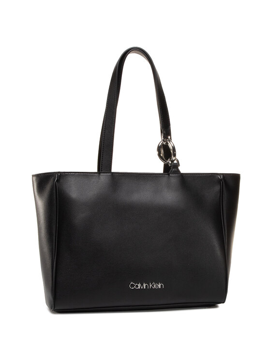 Calvin Klein Дамска чанта Calvin Klein Ck Chain Shopper K60K606684 Черен