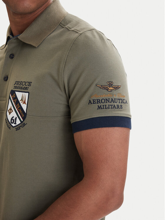 Aeronautica Militare Aeronautica Militare Polo 261PO1915UP00191 Verde Regular Fit
