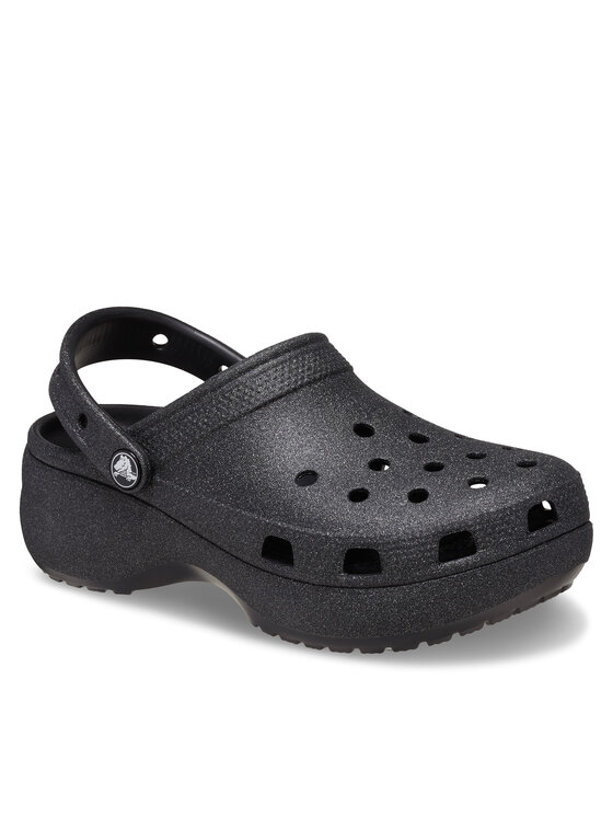 Crocs Шльопанці Crocs Classic Platform Glitter Clog W 207241 Чорний