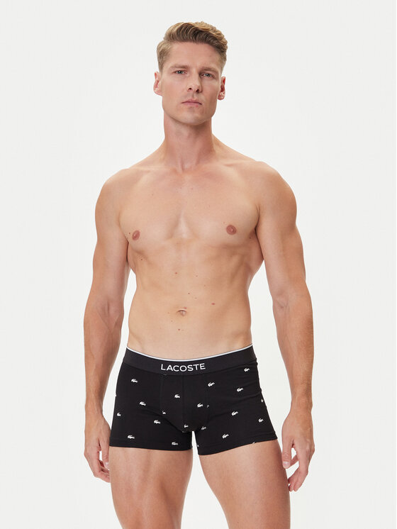 Lacoste Lacoste Conjunto de calzoncillos boxer 5H1299 Negro