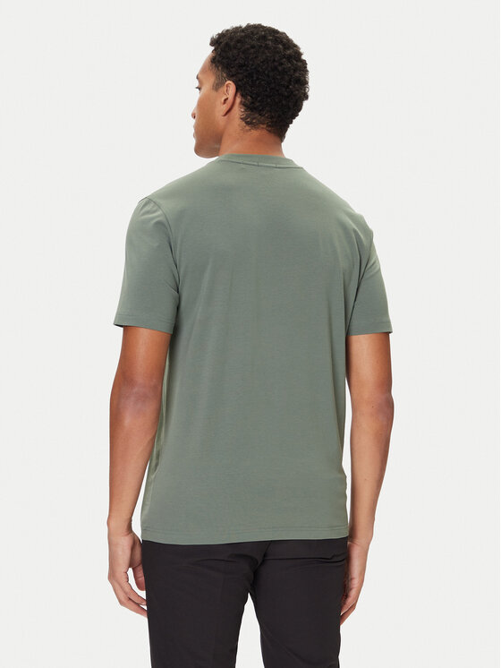 BOSS BOSS Camiseta 50506373 Verde Regular Fit