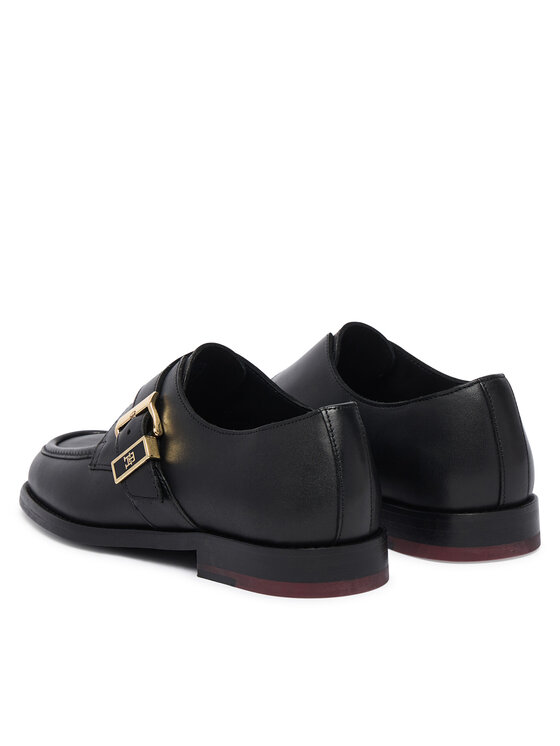 Tommy Hilfiger Félcipő Tommy Hilfiger Th Buckle Moc Toe Loafers FW0FW09536 Fekete